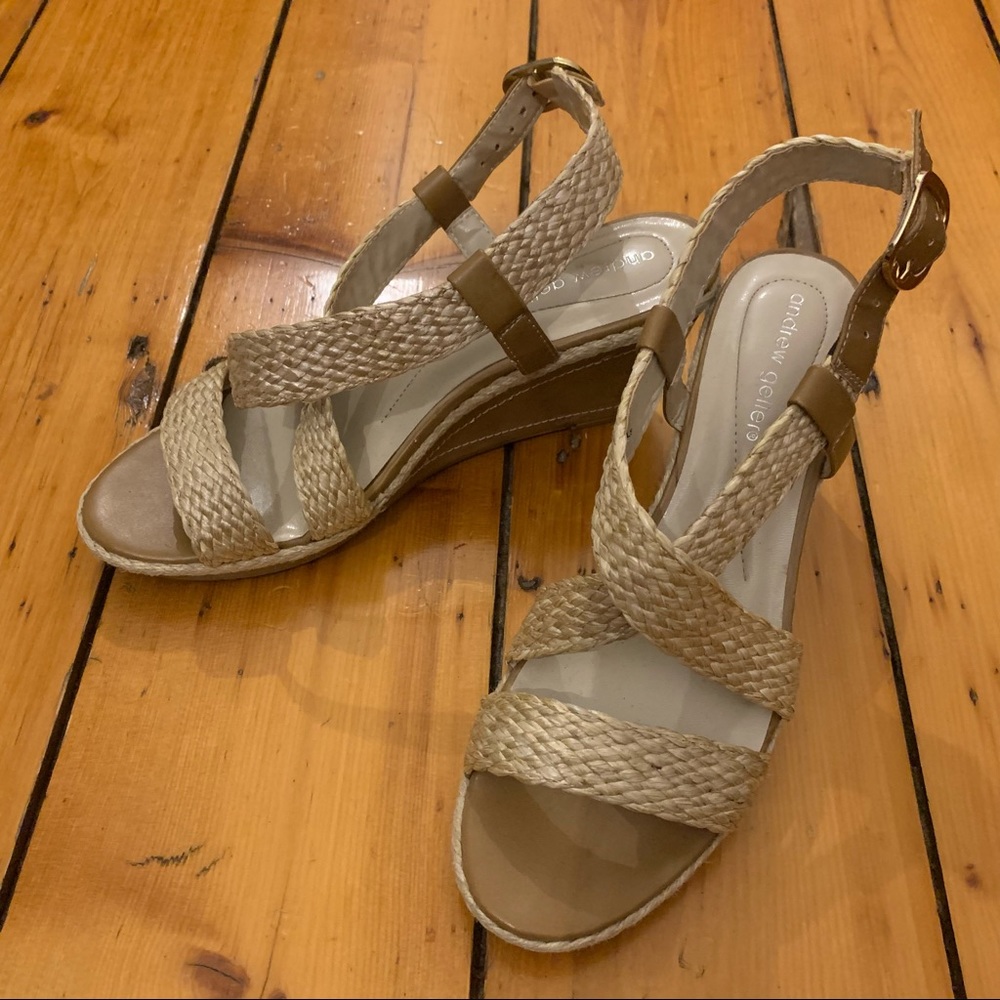 Andrew Geller Felda Wedge Sandals 9.5